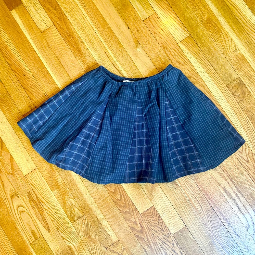 LF Mixed Recycled Plaid Mini Skirt - XS